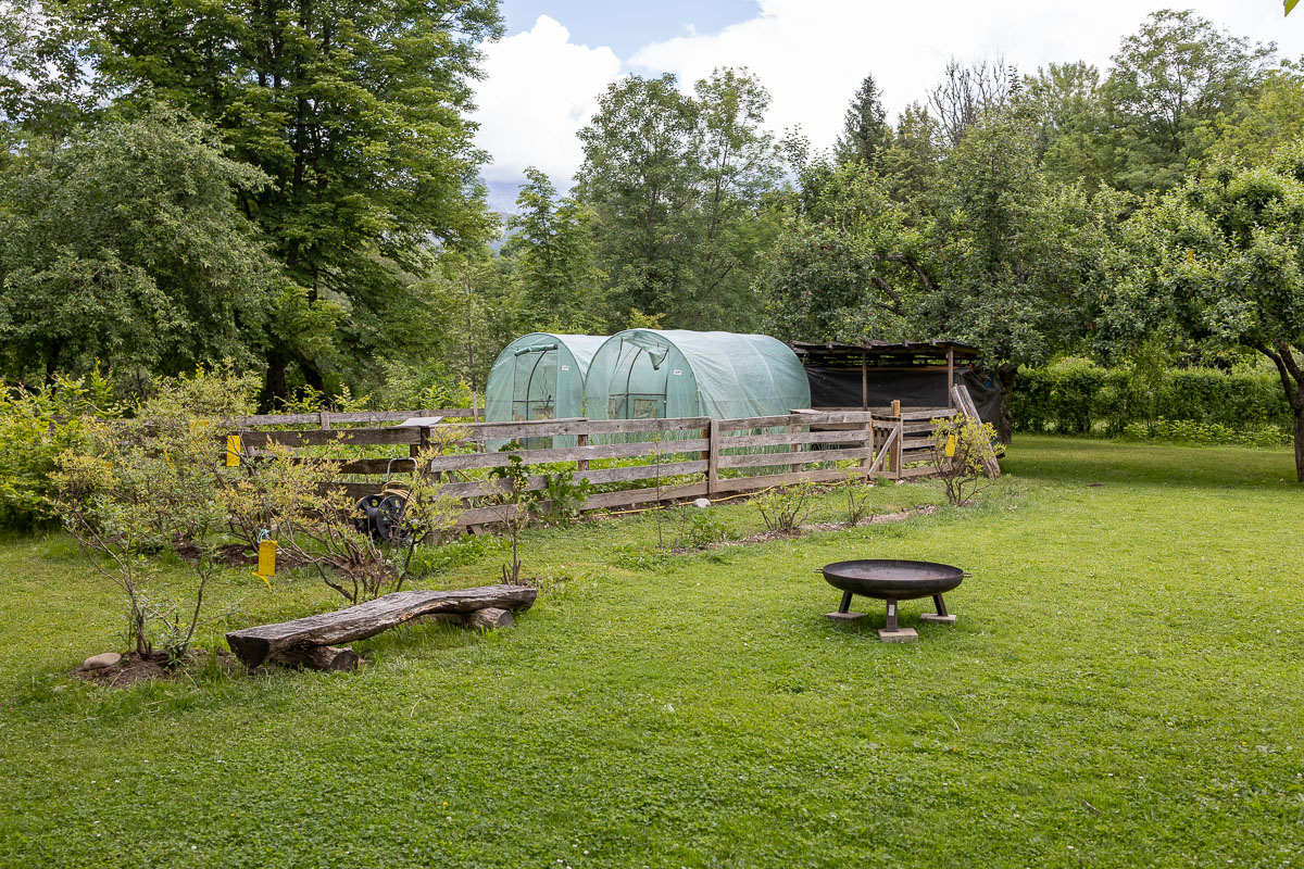 Vuurplaats en moestuin