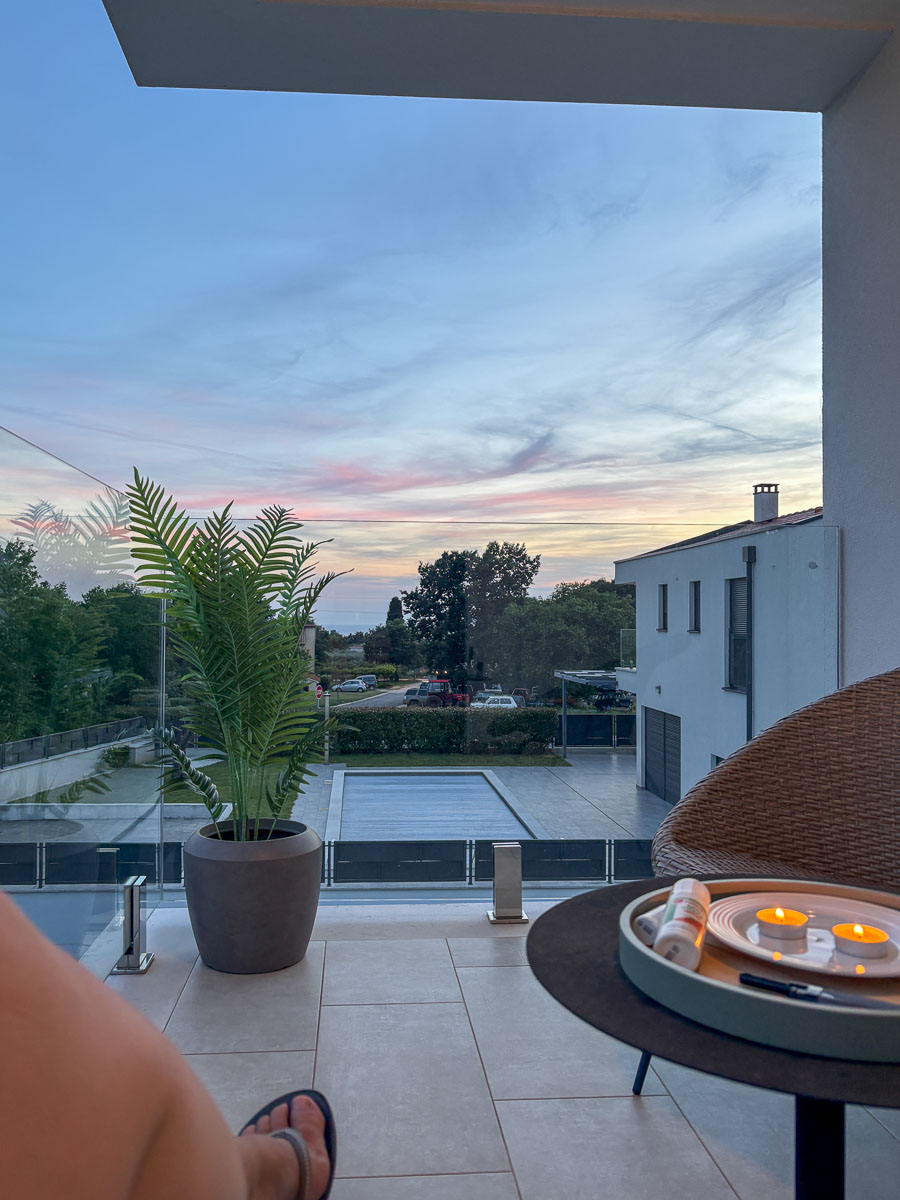 Avond genieten op het balkon